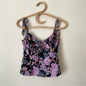 Fashion Union Black Pink Tank Top